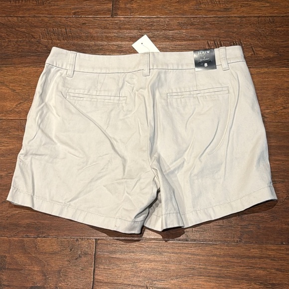 NWT! Size 8 J. Crew Gray Bermuda Shorts Classic Cotton Style - Picture 6 of 8